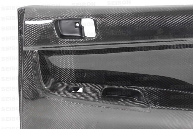 MITSUBISHI LANCER EVO X 08+ SEIBON CARBON REAR DOOR PANELS - 2
