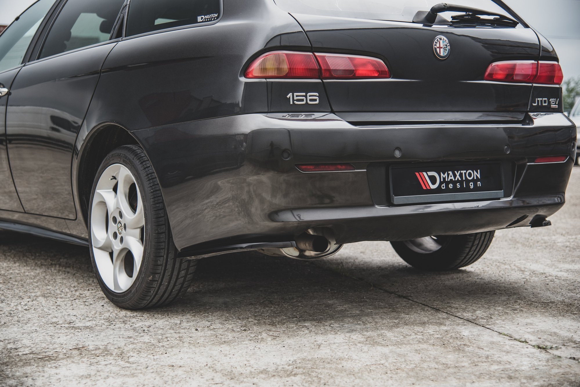 Rear Side Splitters Alfa Romeo 156 SW Facelift (2003-2006) - 5