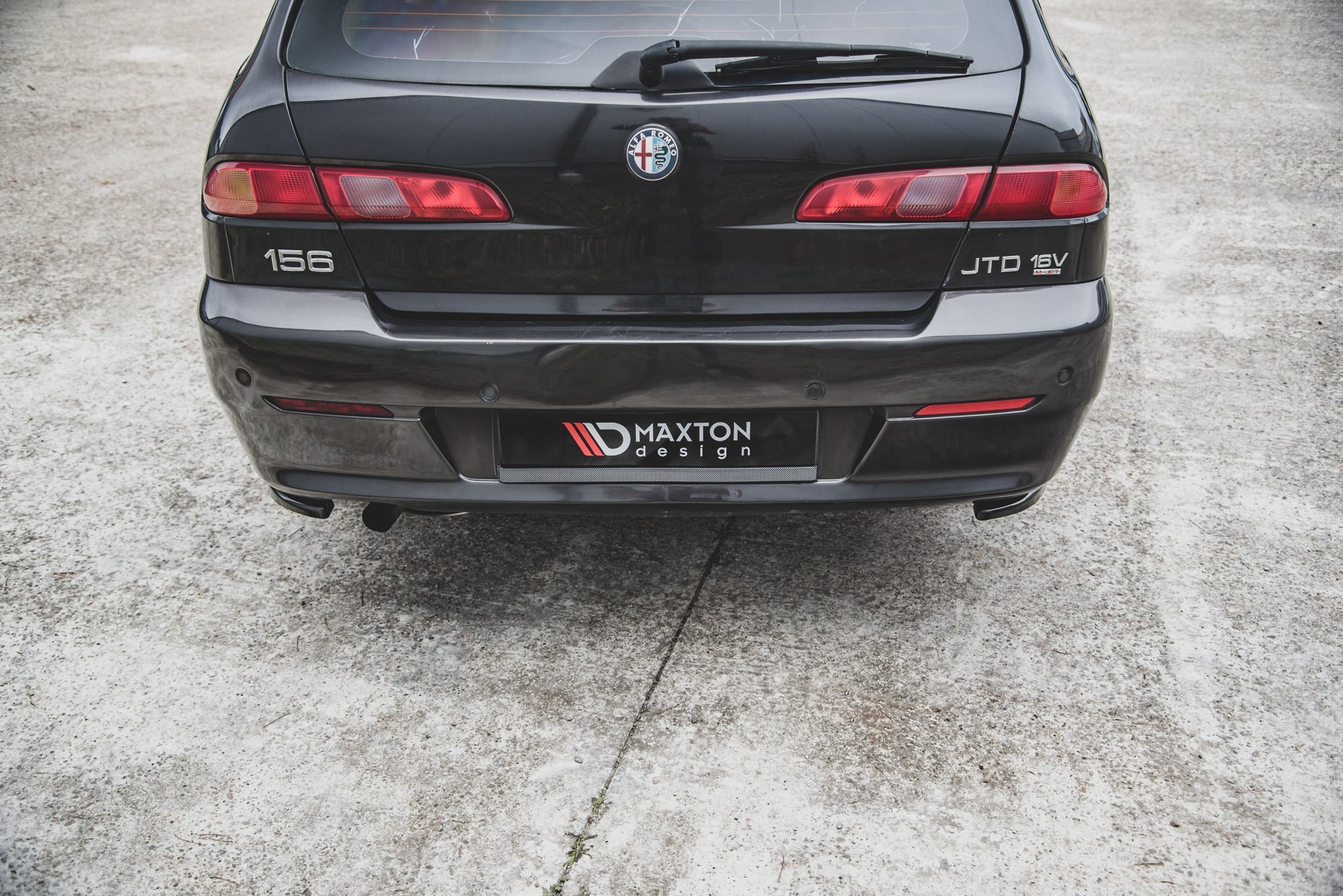 Rear Side Splitters Alfa Romeo 156 SW Facelift (2003-2006) - 2