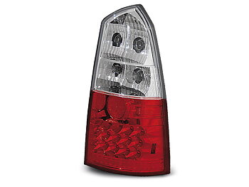 FORD FOCUS MK1 10.98-10.04 KOMBI RED WHITE LED TAILLIGHTS