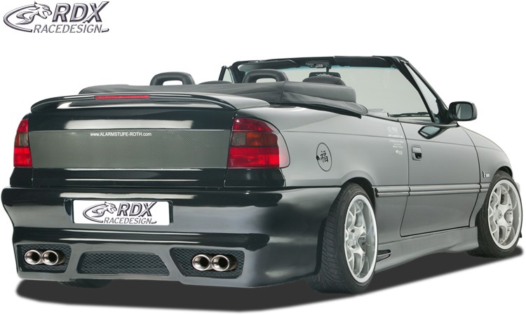 REAR BUMPER OPEL ASTRA F CONVERTIBLE/SEDAN WITH NUMBERPLATE "GT-RACE"