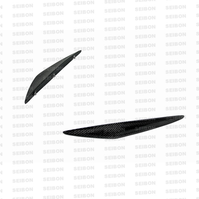 NISSAN 370Z 09-10 SEIBON CARBON FRONT BUMPER CANARDS - 2