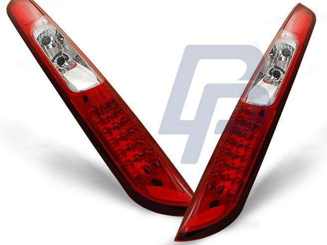 FORD FOCUS MK2 09.04-08 HATCHBACK RED WHITE LED TAILLIGHTS - 2