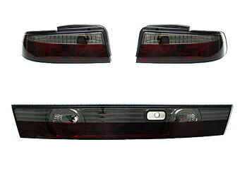 NISSAN S14 94-99 RED/CLEAR SMOKE TAILLIGHTS 3-PIECE