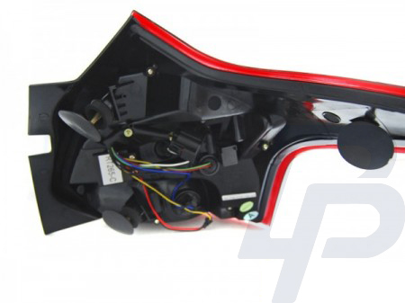 LED TAILLIGHTS FORD FOCUS 3 11-10.14 HATCHBACK RED WHITE LED BAR SEQ IND. - 3