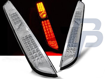 FORD FOCUS MK2 09.04-08 HB CHROME LED TAILLIGHTS