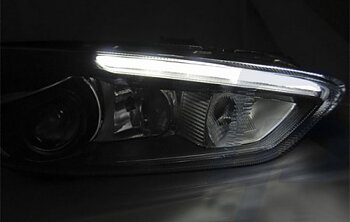 HEADLIGHTS FORD FOCUS MK3 14- BLACK LED DRL