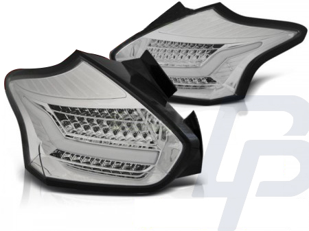 LED TAILLIGHTS FORD FOCUS 3 15-  HATCHBACK CHROME SEQ LED