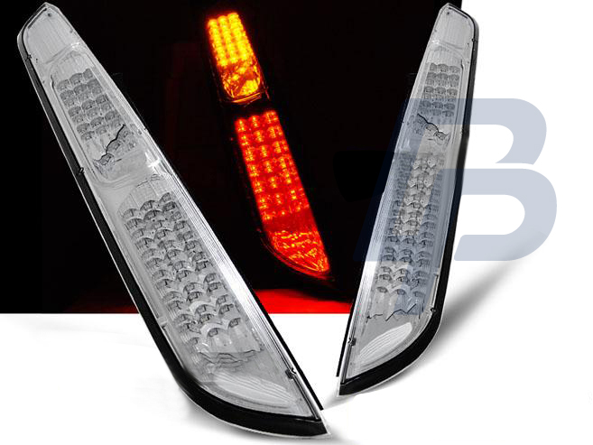 FORD FOCUS MK2 08-10 HB CHROME LED TAILLIGHTS - 2