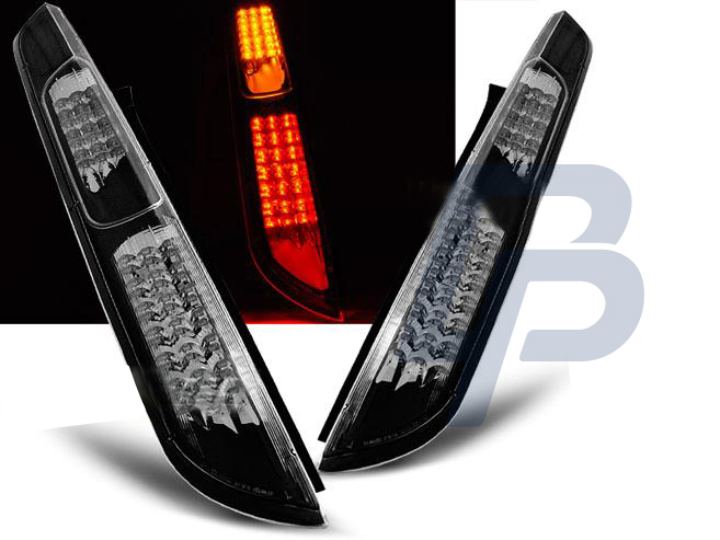 FORD FOCUS MK2 08-10 HB BLACK LED TAILLIGHTS - 2