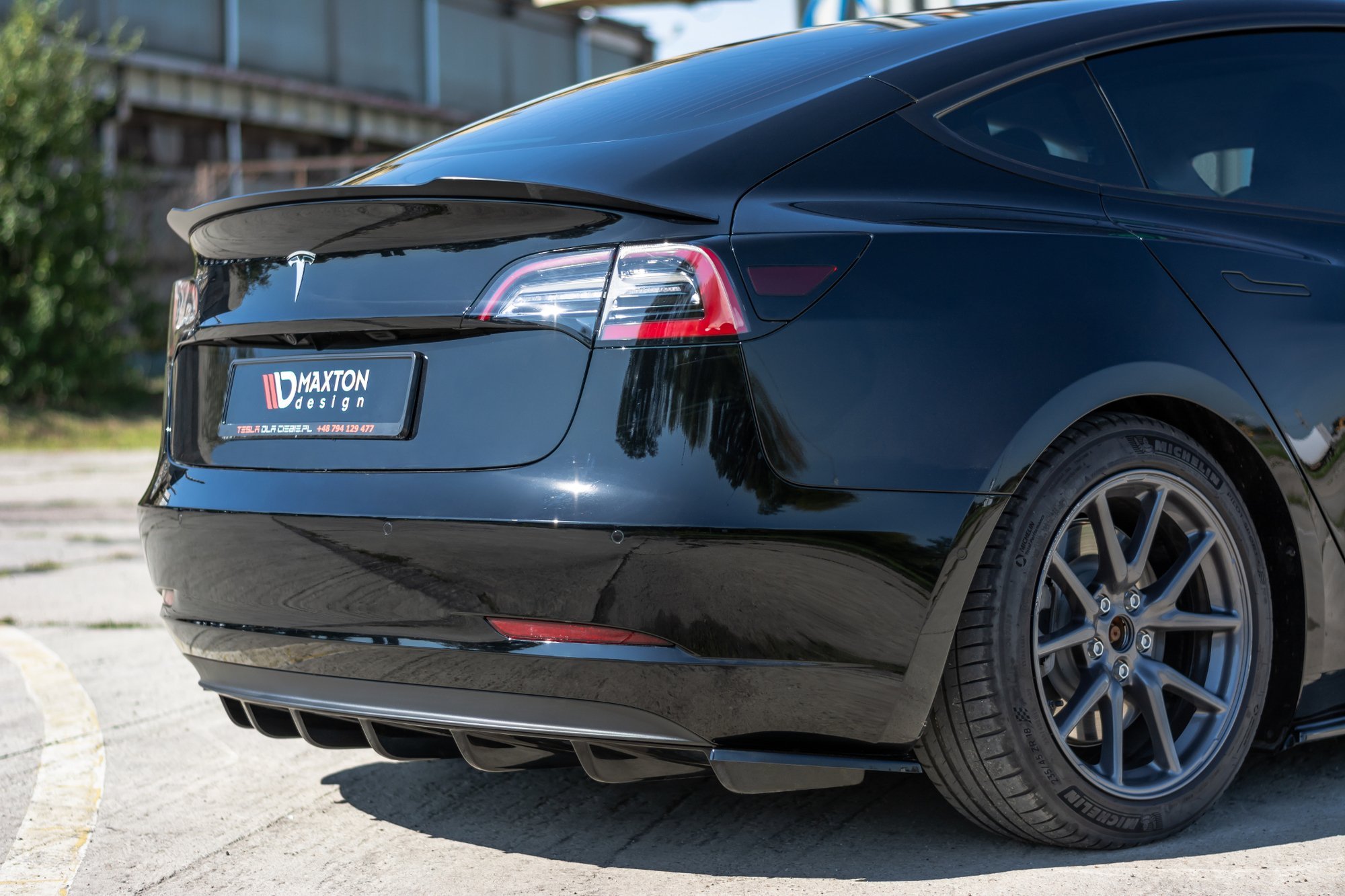 Rear Valance V.1 Tesla Model 3 - 3