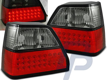 VW GOLF 2 08.83-08.91 RED SMOKE LED TAILLIGHTS