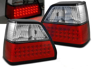 VW GOLF 2 08.83-08.91 RED WHITE LED TAILLIGHTS