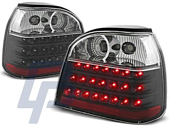 VW GOLF 3 09.91-08.97 BLACK LED TAILLIGHTS