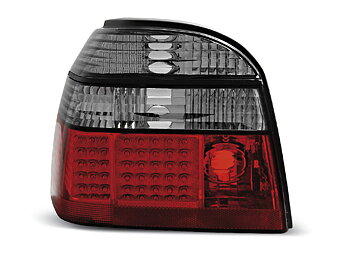 VW GOLF 3 09.91-08.97 RED SMOKE LED TAILLIGHTS