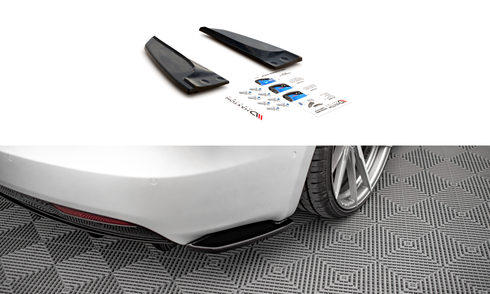 Rear Side Splitters Tesla Model S Facelift