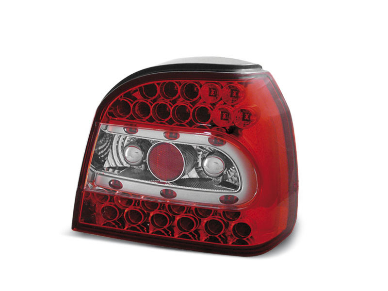 VW GOLF 3 09.91-08.97 RED WHITE LED TAILLIGHTS