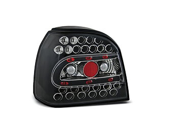 VW GOLF 3 09.91-08.97 BLACK LED TAILLIGHTS