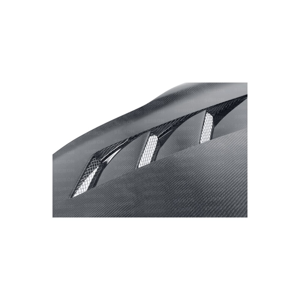 TOYOTA PRIUS 04-09 SEIBON TS CARBON HOOD - 4