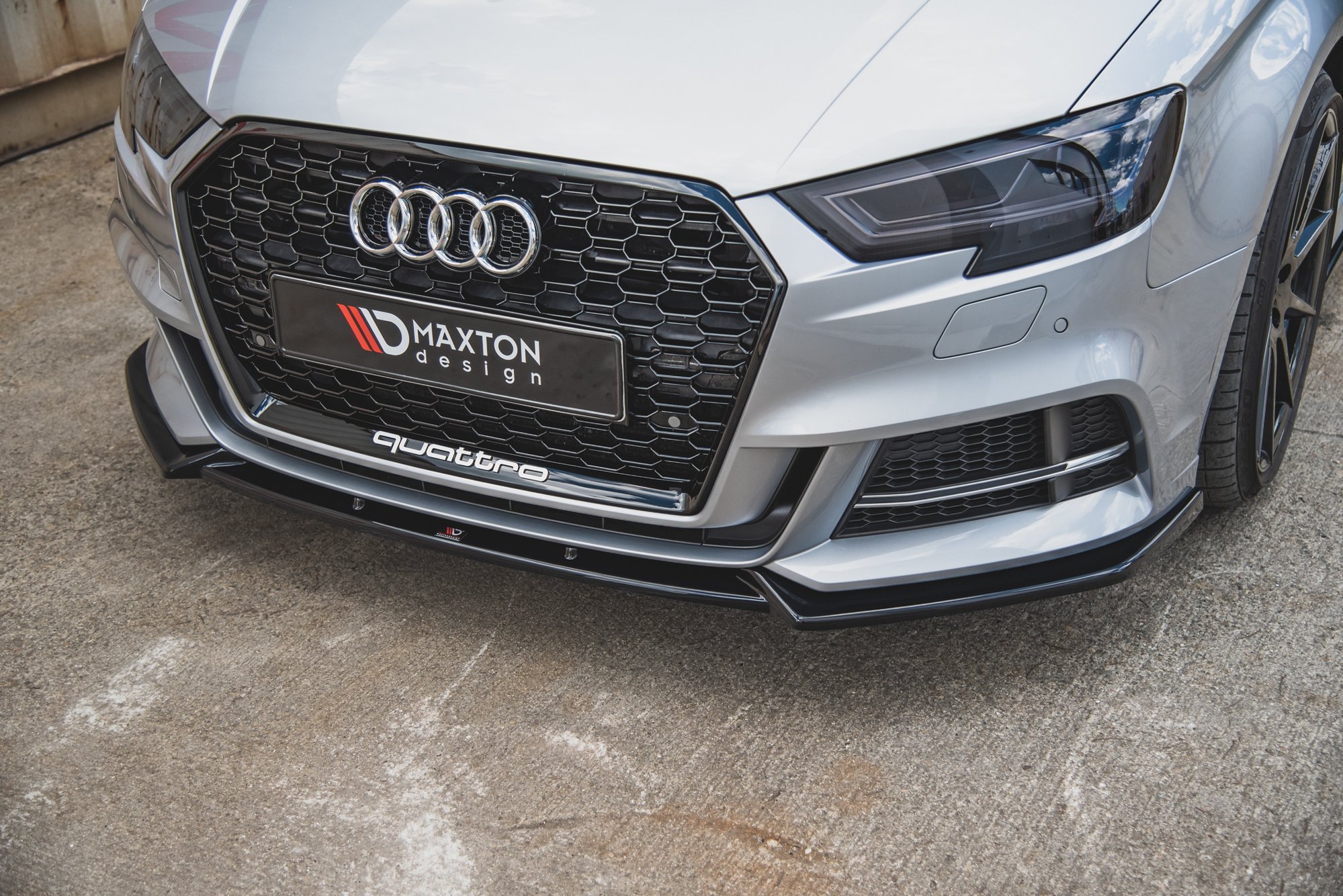 Front Splitter V.3 Audi S3 / A3 S-Line 8V Facelift Sedan (2016-2020) - 4