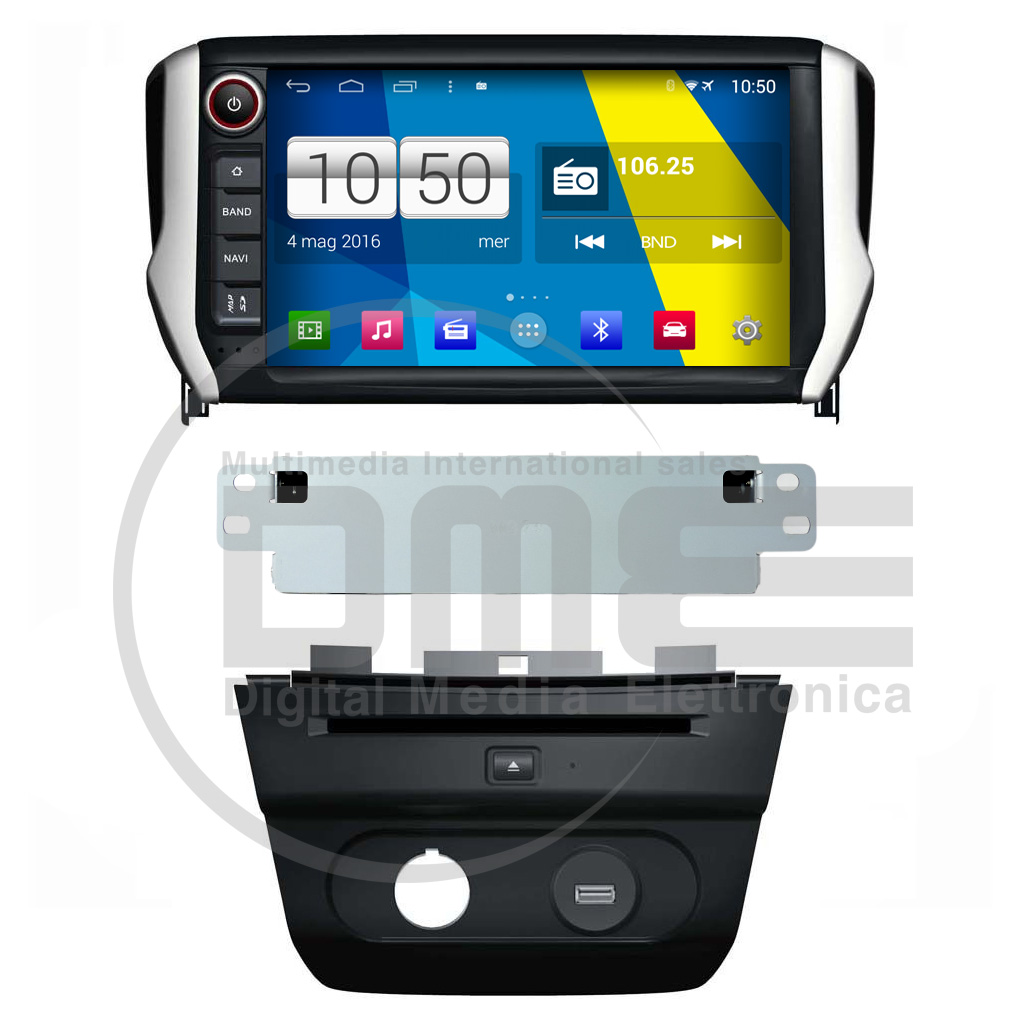 PEUGEOT 2008 8" CUSTOM HEADUNIT