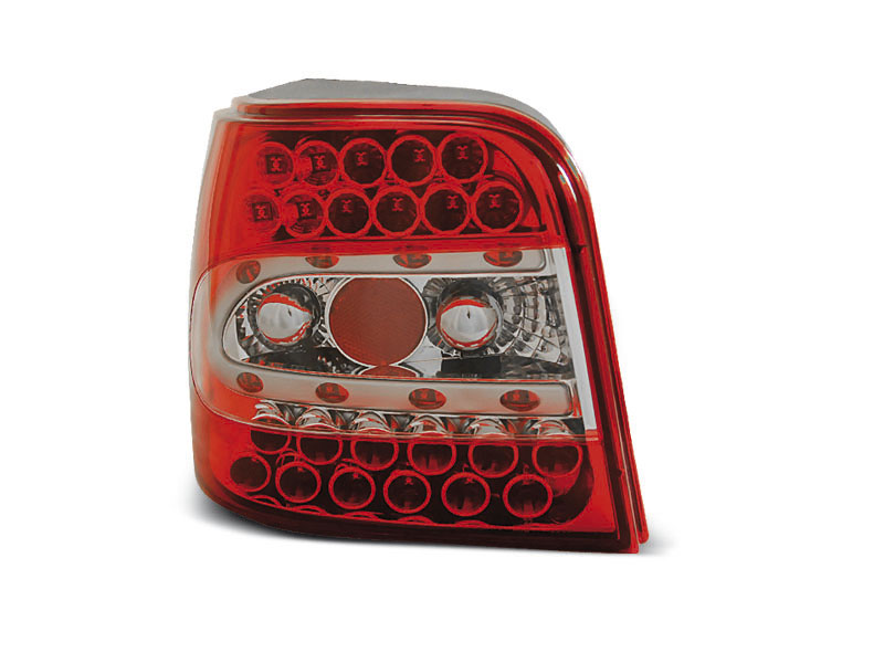VW GOLF 4 09.97-09.03 RED WHITE LED TAILLIGHTS