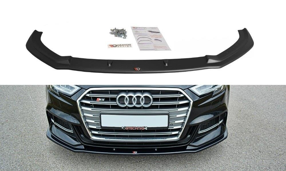 Front Splitter V.1 Audi S3 / A3 S-Line 8V Facelift Sedan (2016-2020)