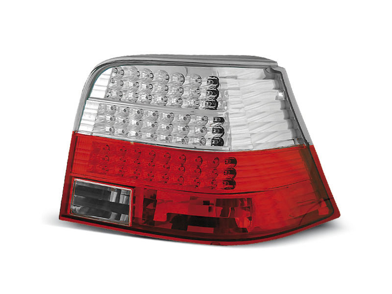 VW GOLF 4 09.97-09.03 RED WHITE LED TAILLIGHTS