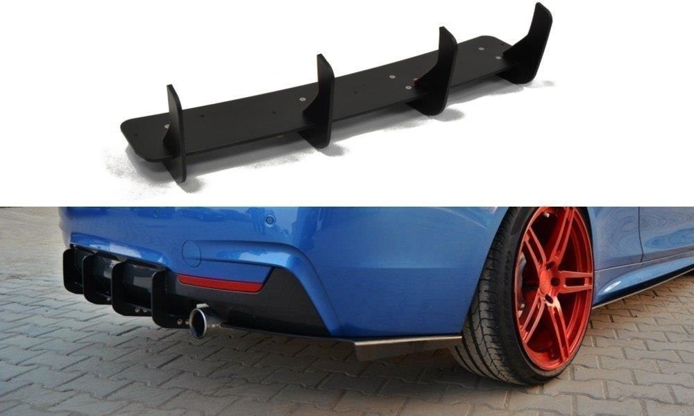 REAR DIFFUSER & REAR SIDE SPLITTERS BMW 4 F32 M-PACK
