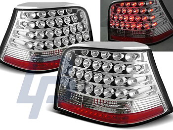 VW GOLF 4 09.97-09.03 CHROME LED TAILLIGHTS
