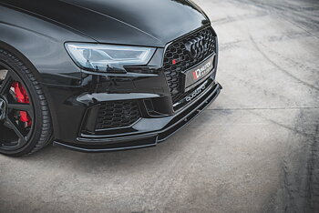 FRONT SPLITTER V.4 SUITABLE FOR AUDI RS3 8V FL SPORTBACK – MAXTON DESIGN