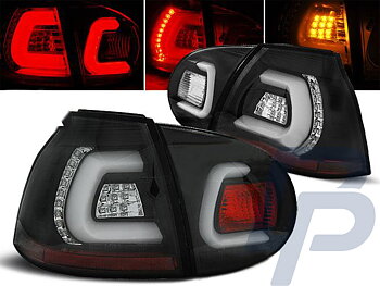 VW GOLF 5 10.03-09 BLACK LED TAILLIGHTS BAR