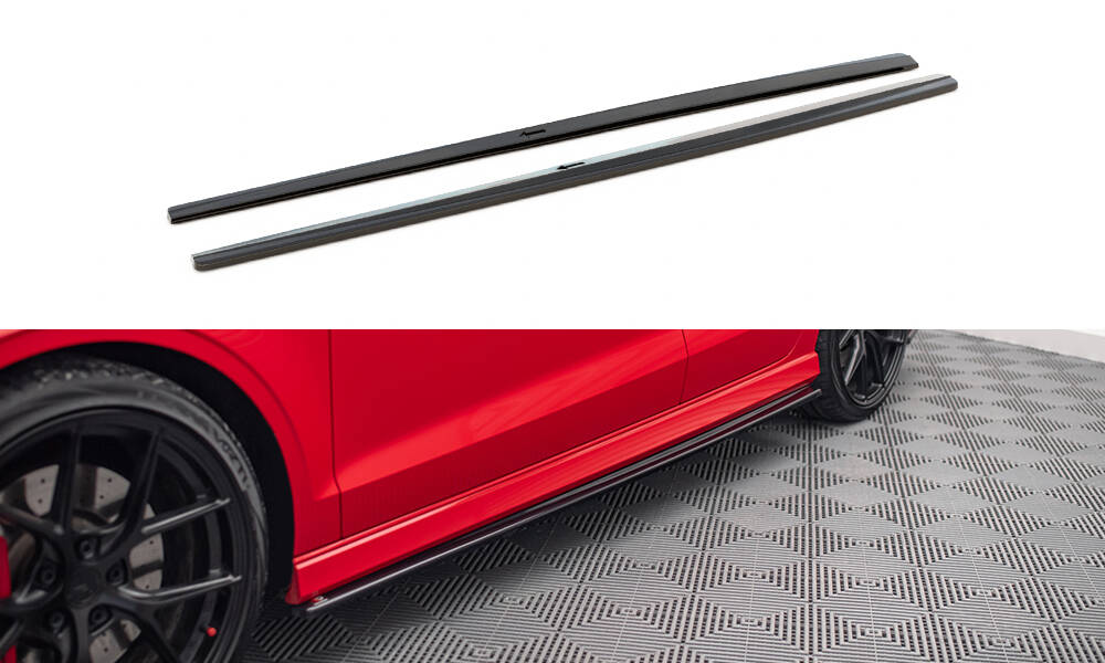 Side Skirts Diffusers V.1 Audi S3 / A3 S-Line 8V / 8V FL Sedan (2013-2020)
