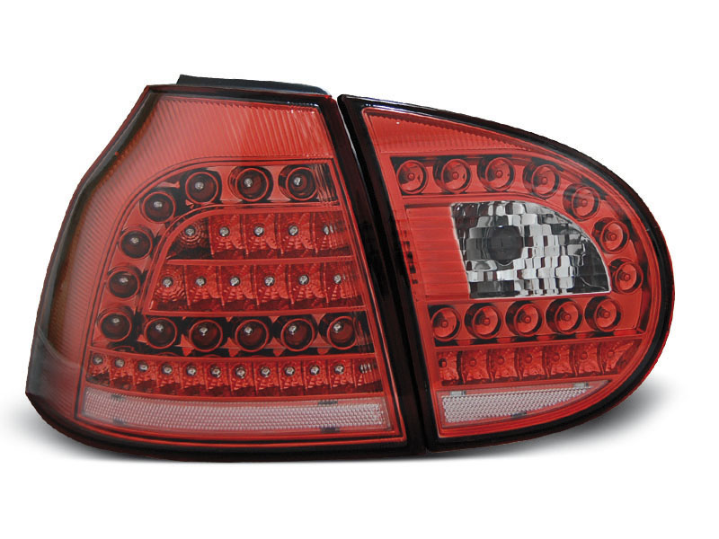 VW GOLF 5 10.03-09 RED WHITE LED TAILLIGHTS