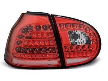 VW GOLF 5 10.03-09 RED WHITE LED TAILLIGHTS