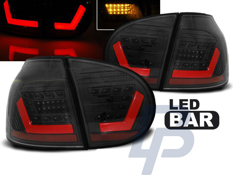 VW GOLF 5 10.03-09 BLACK LED TAILLIGHTS BAR - 4
