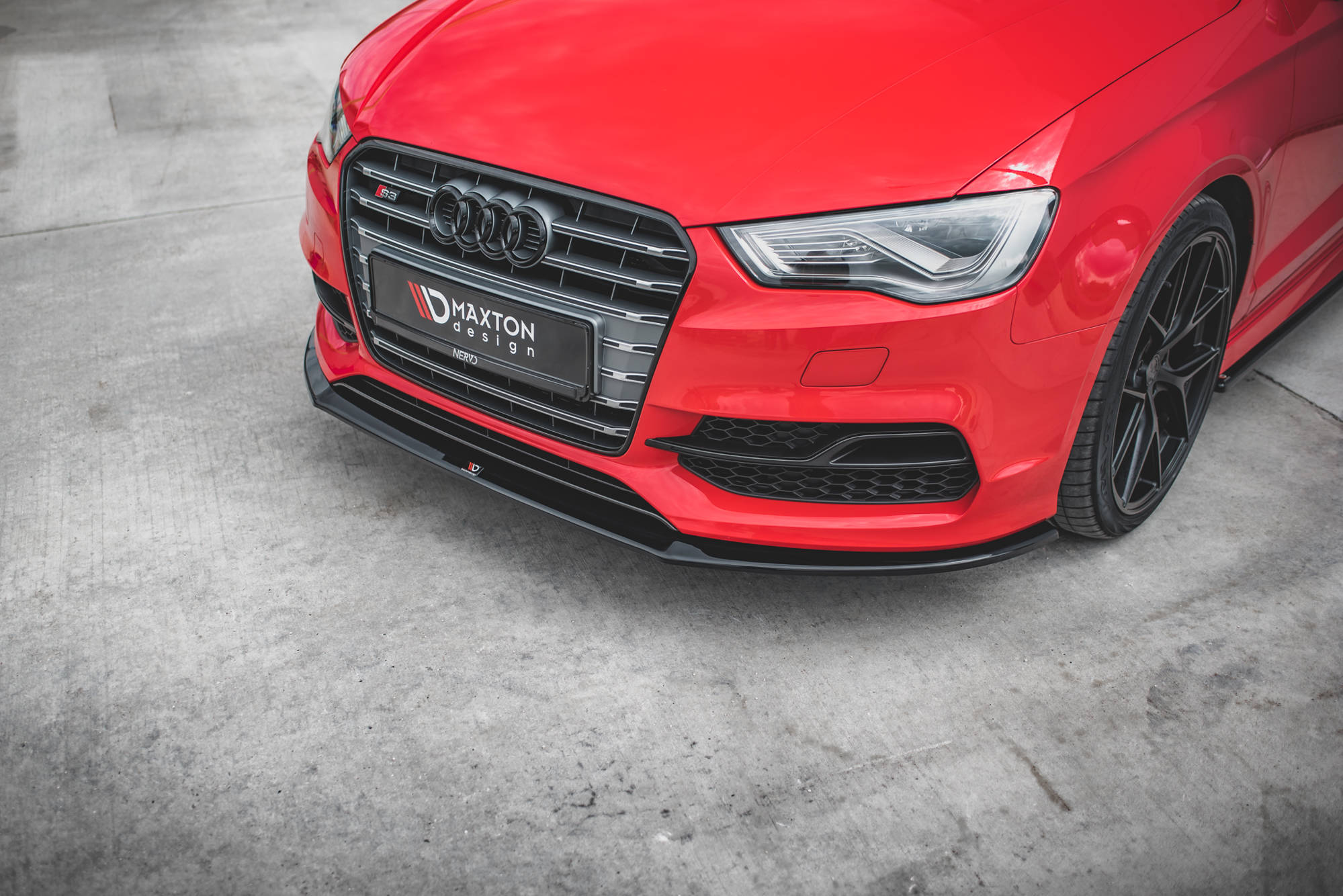 Front Splitter V.1 Audi S3 / A3 S-Line 8V Sedan / Cabrio (2013-2016) - 3