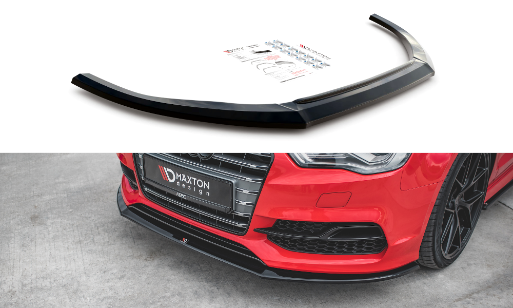 Front Splitter V.1 Audi S3 / A3 S-Line 8V Sedan / Cabrio (2013-2016)