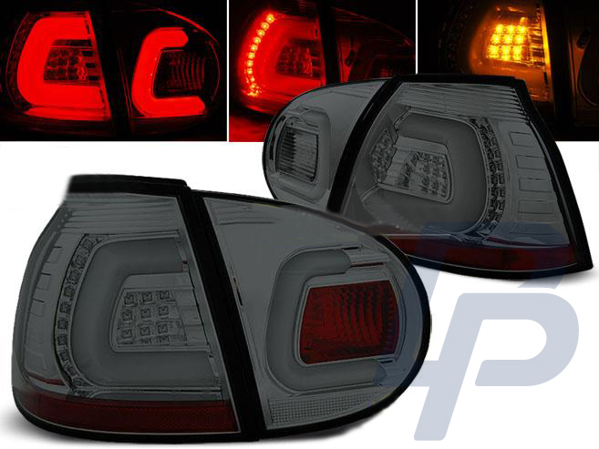 VW GOLF 5 10.03-09 SMOKE LED TAILLIGHTS BAR - 2
