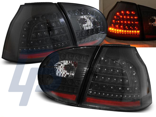 VW GOLF 5 10.03-09 BLACK LED TAILLIGHTS - 2