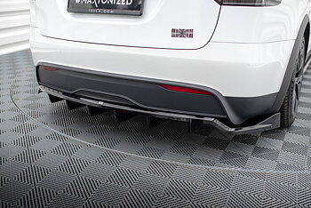 Central Rear Splitter (Vertical Bars) Tesla Model X Mk1 Facelift