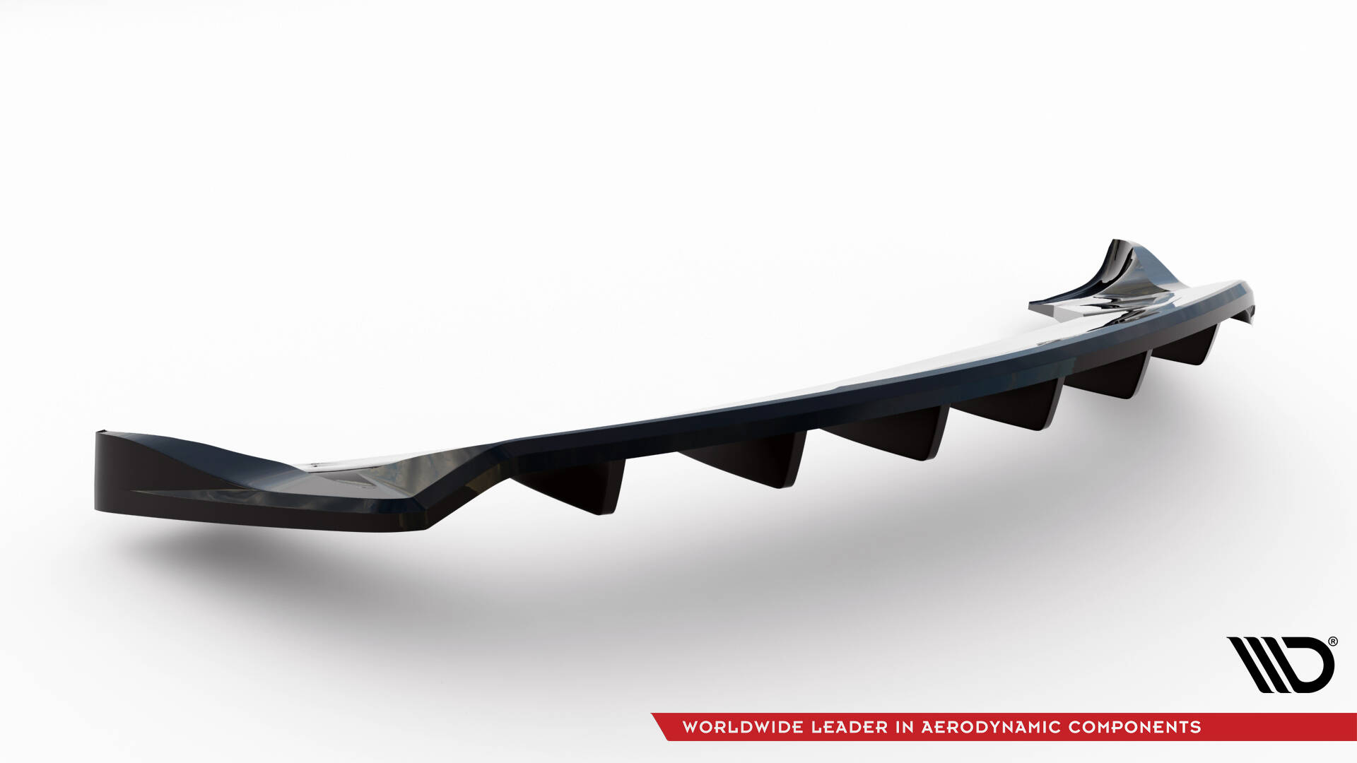 Central Rear Splitter (Vertical Bars) Tesla Model X Mk1 Facelift - 9