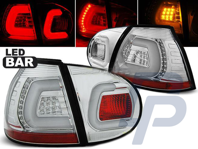 VW GOLF 5 10.03-09 CHROME LED TAILLIGHTS BAR - 2