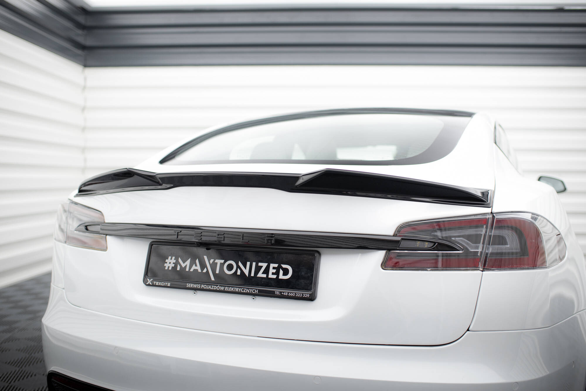 Spoiler CAP 3D Tesla Model S Plaid Mk1 Facelift - 3