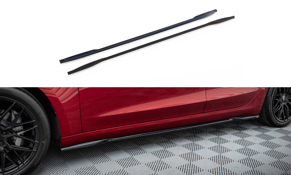 Side Skirts Diffusers V.2 Tesla Model 3 FL Project Highland