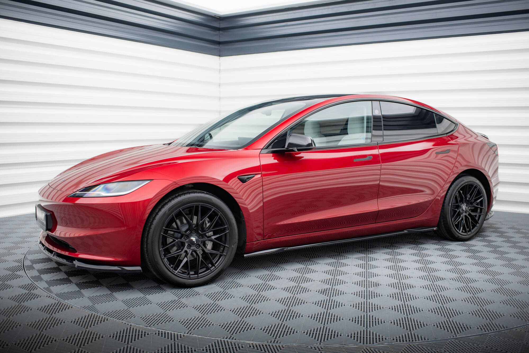 Side Skirts Diffusers V.2 Tesla Model 3 FL Project Highland - 3