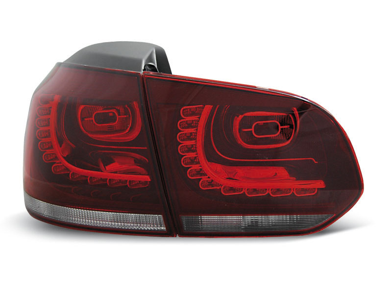 VW GOLF 6 10.08-12  RED WHITE LED TAILLIGHTS