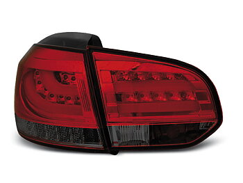 VW GOLF 6 10.08-12  RED SMOKE LED TAILLIGHTS BAR