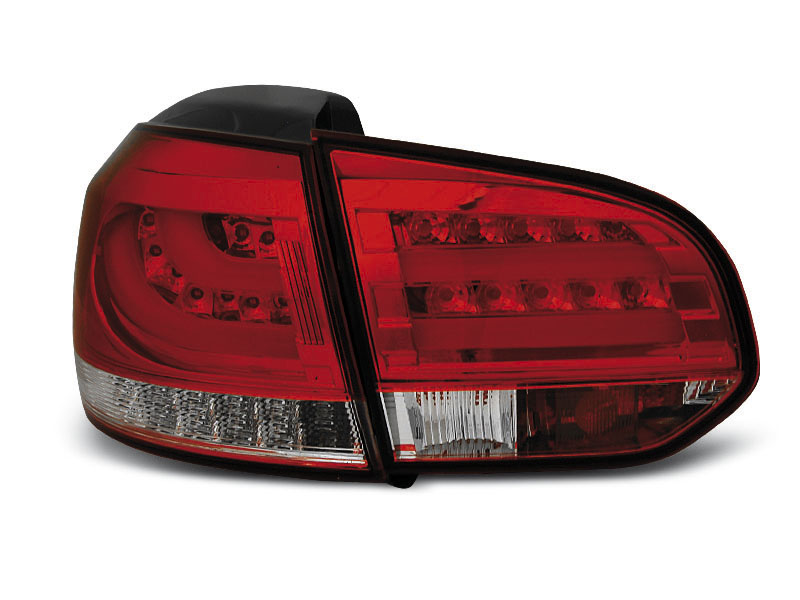 VW GOLF 6 10.08-12  RED WHITE LED TAILLIGHTS BAR