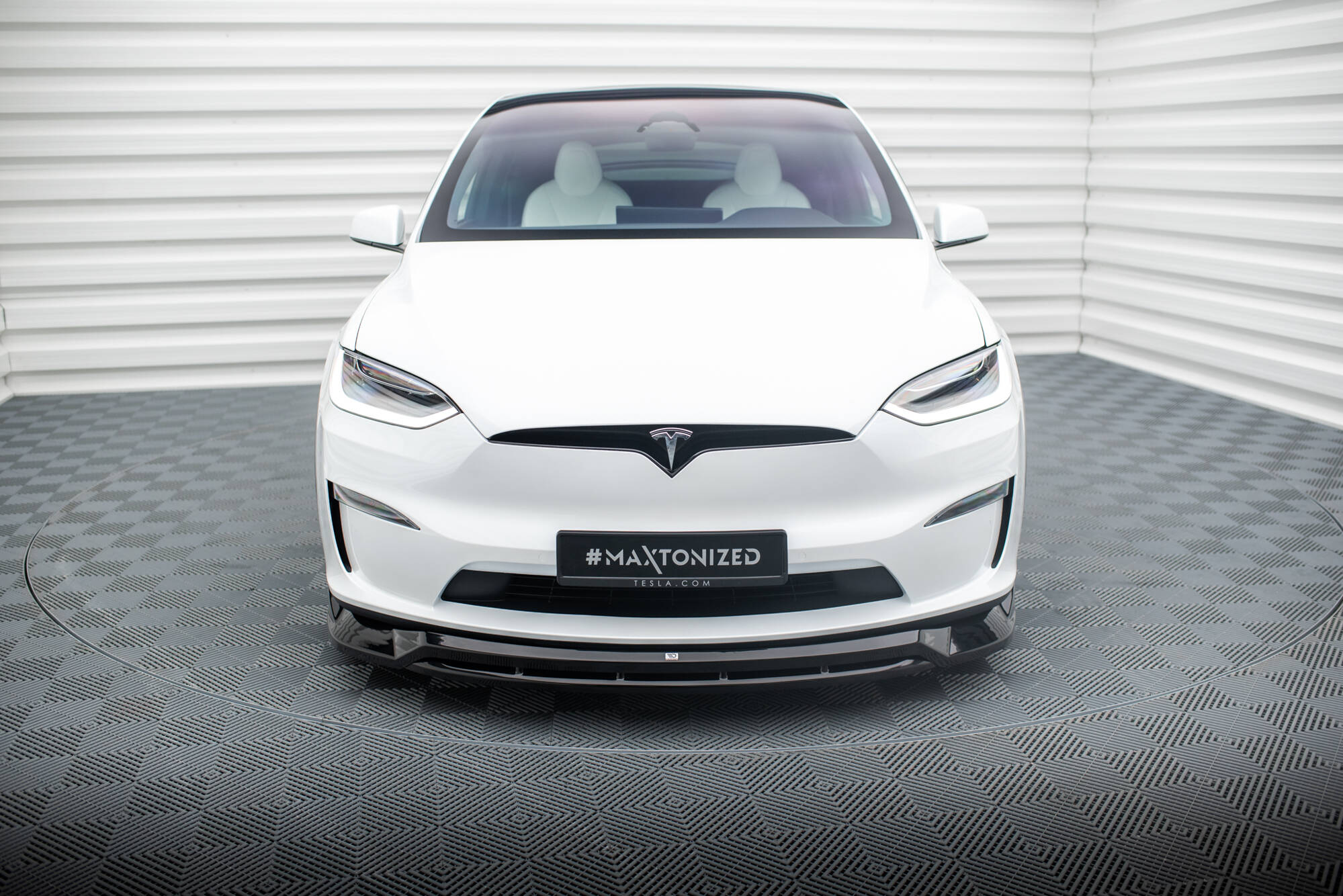 Front Splitter V.1 Tesla Model X Mk1 Facelift - 2